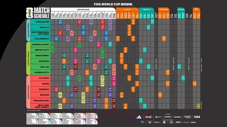 2026世界杯完整赛程高清版比赛时间表怎么查 2026世界杯完整赛程高清版比赛时间表怎么查